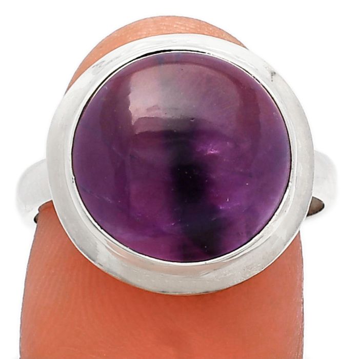 Super 23 Amethyst Mineral From Auralite Ring size-8 SDR226358 R-1007, 13x13 mm