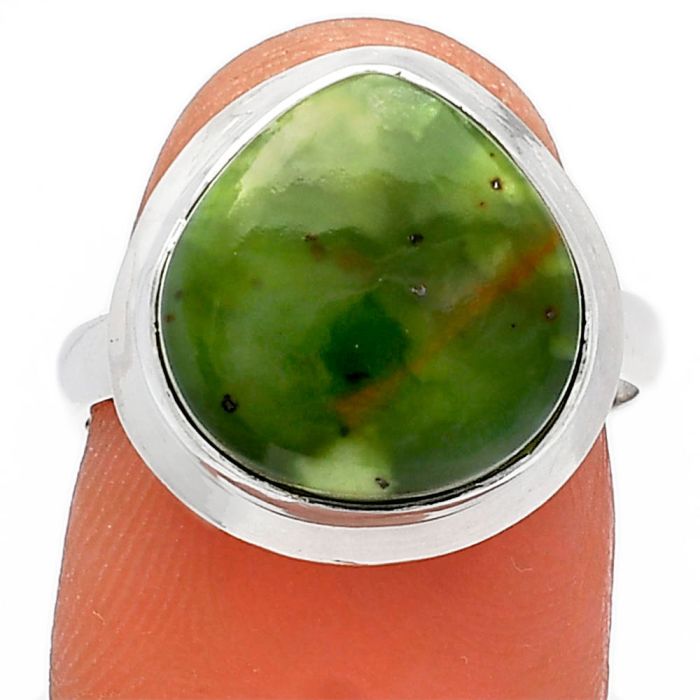 Nephrite Jade Ring size-7 SDR226386 R-1007, 13x13 mm