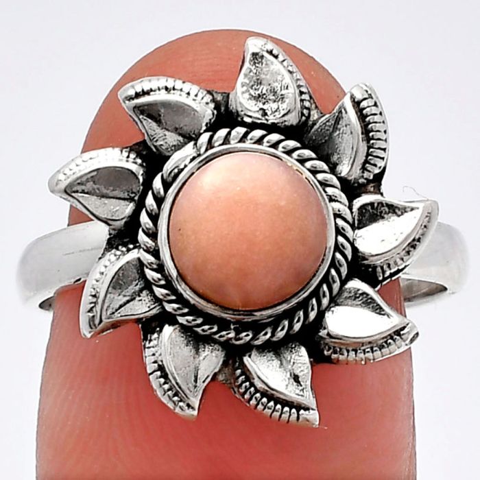 Sun - Pink Opal Ring size-9 SDR226511 R-1617, 7x7 mm