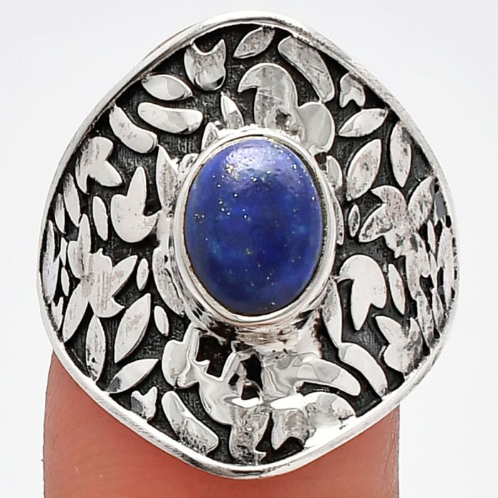 Lapis Lazuli Ring size-9 SDR228672 R-1370, 7x9 mm