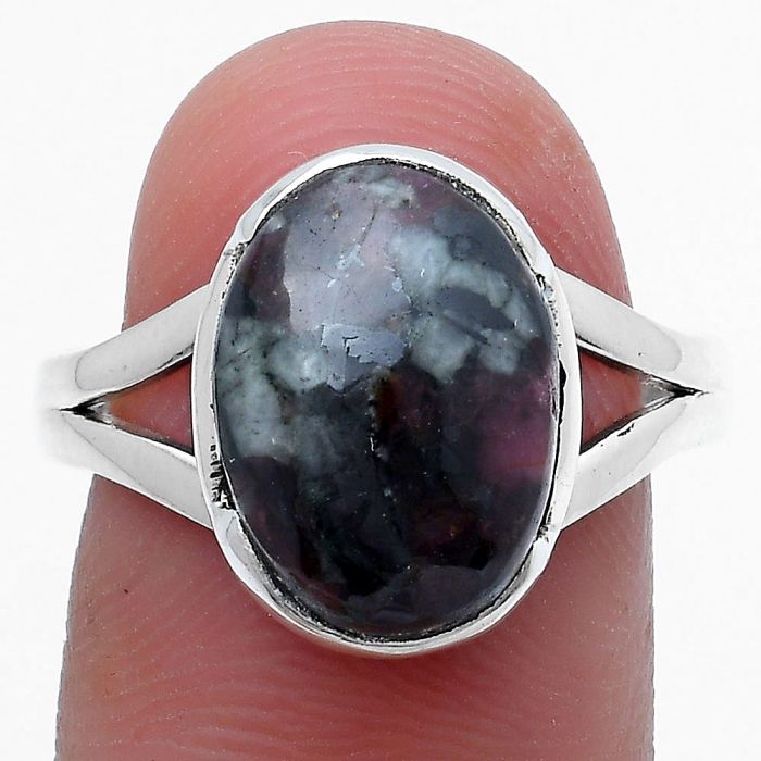 Russian Eudialyte Ring size-8 SDR228902 R-1438, 10x14 mm