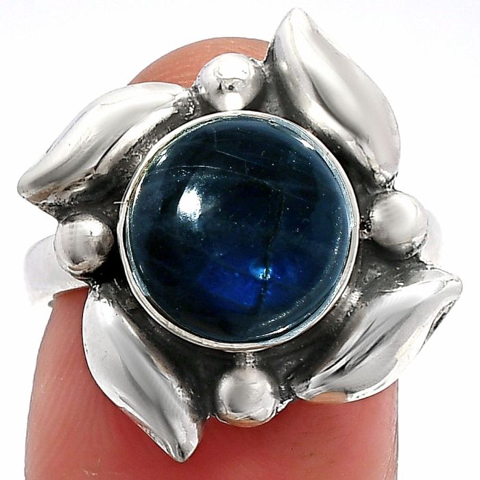 Blue Fire Labradorite Ring size-7 SDR229571 R-1125, 10x10 mm