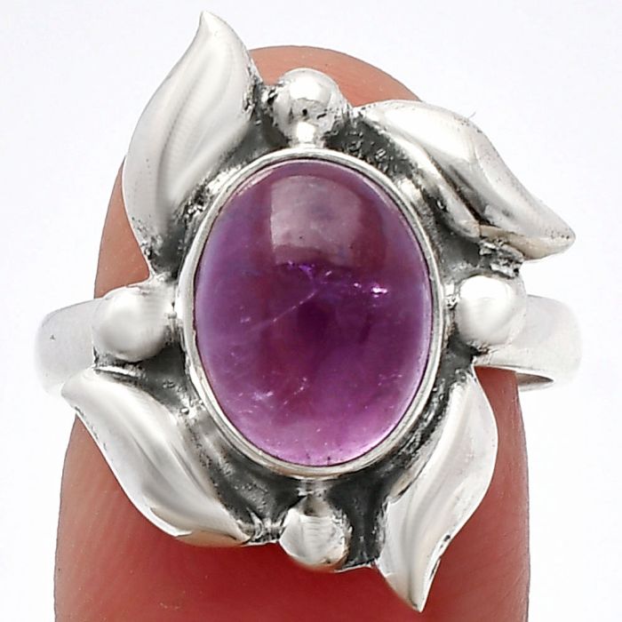 Super 23 Amethyst Mineral From Auralite Ring size-8 SDR229623 R-1125, 9x11 mm