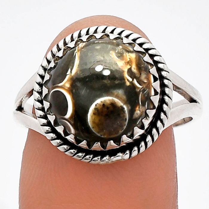 Turtella Jasper Ring size-8.5 SDR230113 R-1474, 12x12 mm