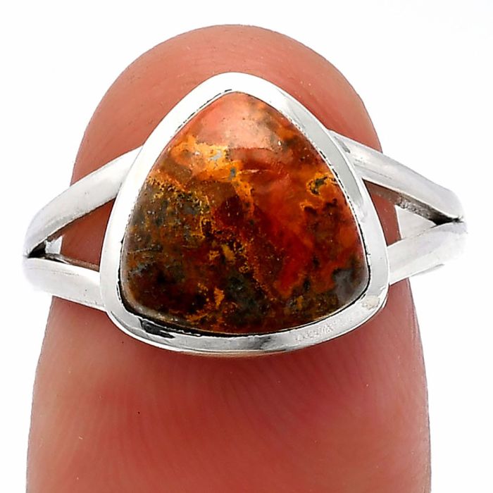 Rare Cady Mountain Agate Ring size-7 SDR230369 R-1005, 10x10 mm