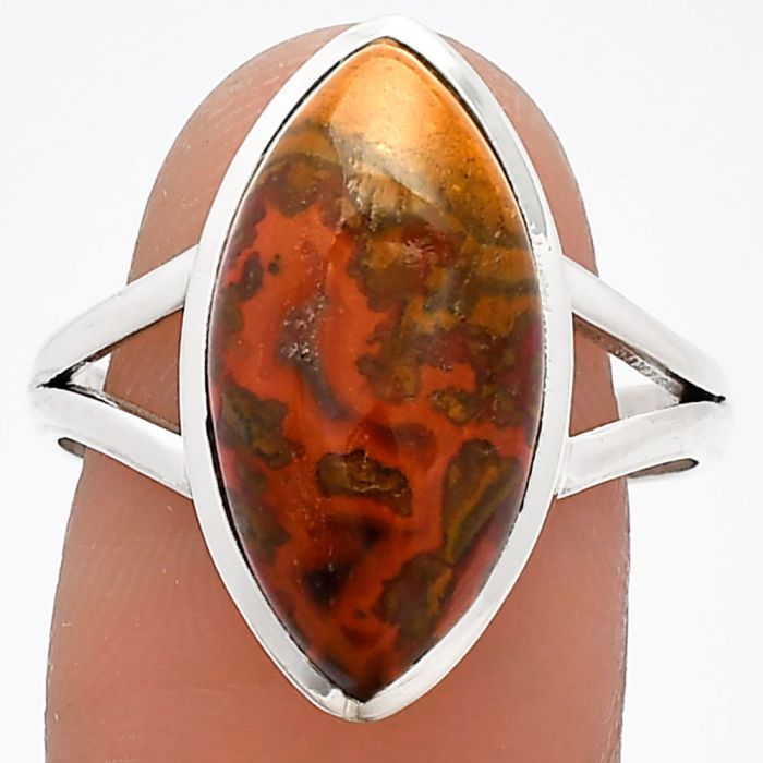 Rare Cady Mountain Agate Ring size-9.5 SDR230532 R-1005, 10x19 mm