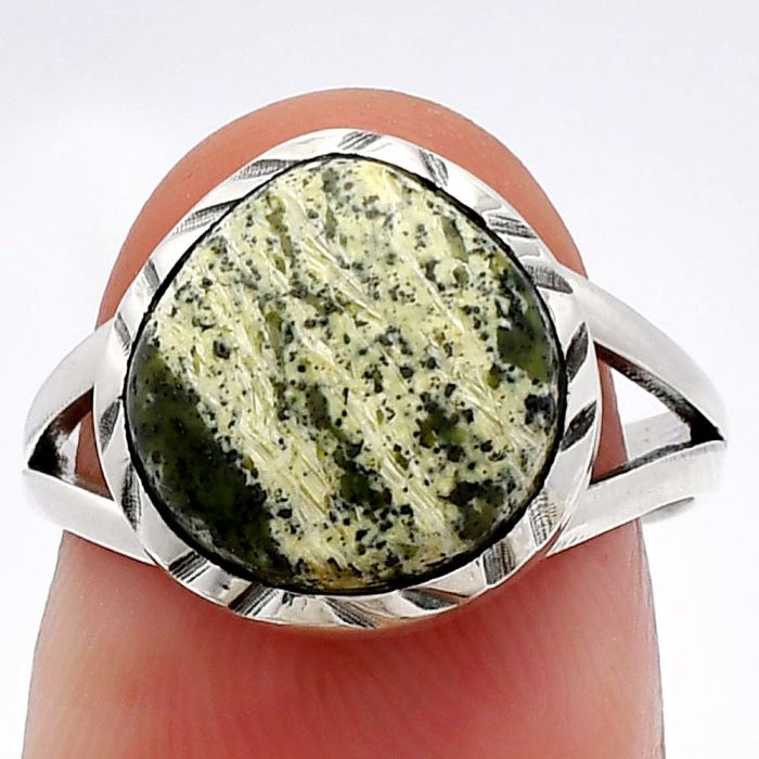 Natural Chrysotile Ring size-7 SDR230783 R-1074, 11x11 mm