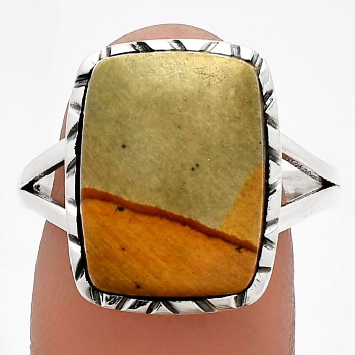 Picture Jasper Ring size-9.5 SDR230968 R-1074, 12x16 mm