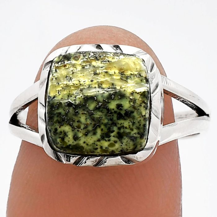 Natural Chrysotile Ring size-8 SDR230984 R-1074, 10x10 mm