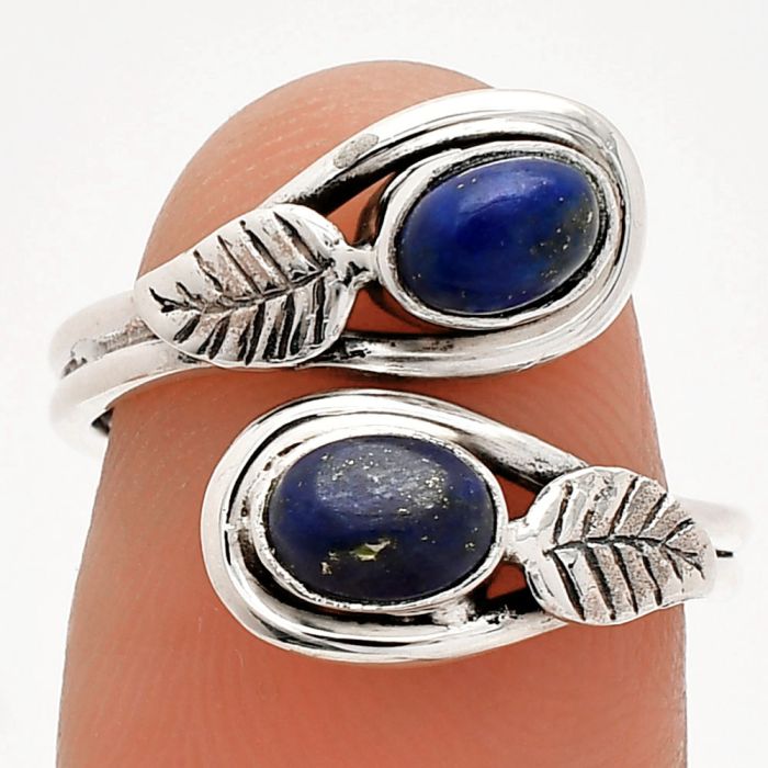 Adjustable - Lapis Lazuli Ring size-7 SDR231303 R-1483, 6x4 mm