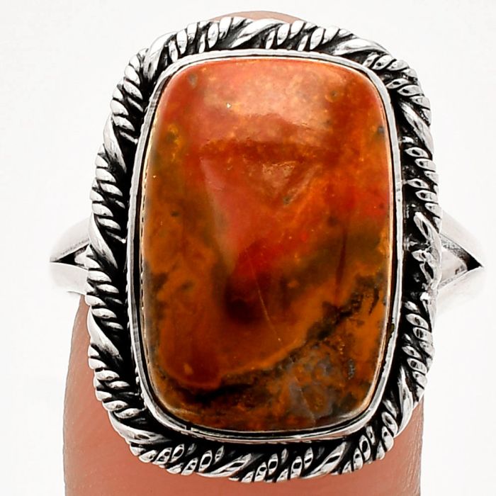 Rare Cady Mountain Agate Ring size-9.5 SDR231678 R-1014, 12x18 mm