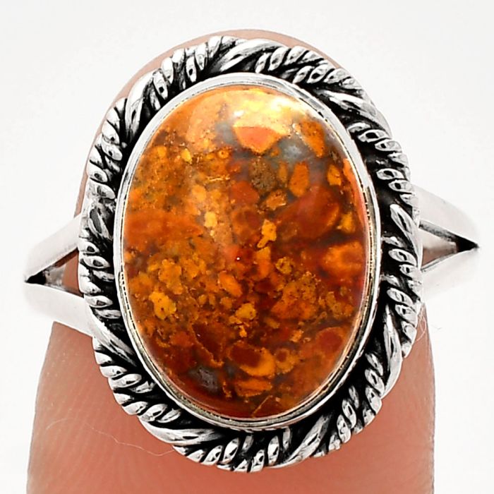 Rare Cady Mountain Agate Ring size-8 SDR231705 R-1014, 10x14 mm