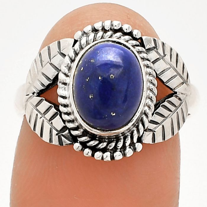 Lapis Lazuli Ring size-7 SDR233430 R-1387, 7x9 mm
