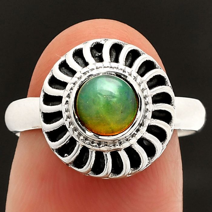 Ethiopian Opal Ring size-8 SDR233581 R-1596, 6x6 mm