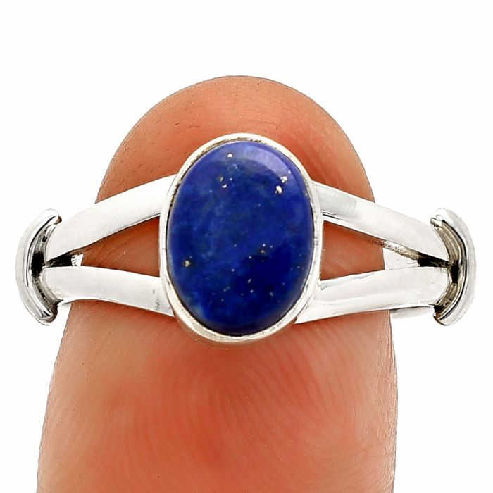 Lapis Lazuli Ring size-8 SDR233855 R-1472, 7x9 mm