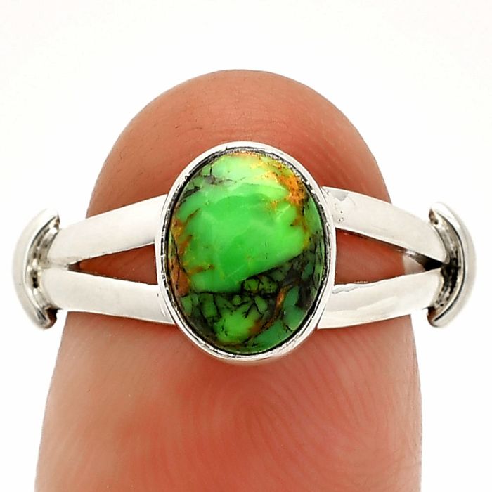 Green Matrix Turquoise Ring size-6 SDR233867 R-1472, 7x9 mm