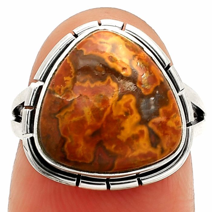 Rare Cady Mountain Agate Ring size-6 SDR234576 R-1012, 13x13 mm