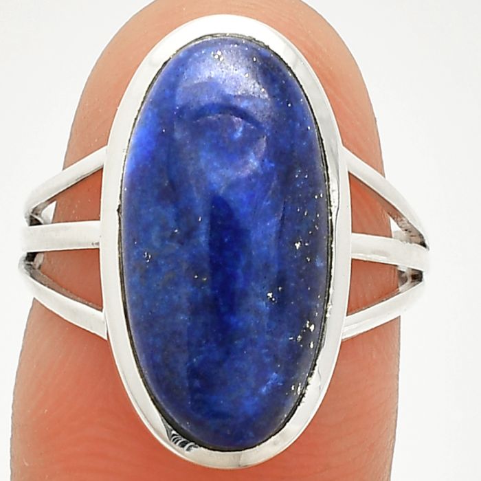 Lapis Lazuli Ring size-7 SDR234823 R-1006, 9x18 mm