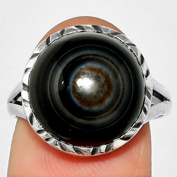 Evil Eye Ring size-8 SDR234993 R-1074, 14x14 mm