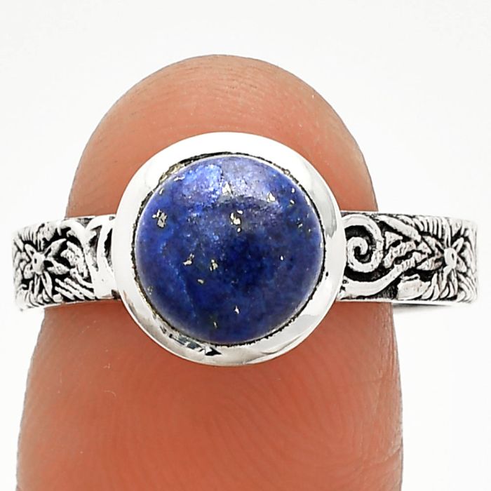 Lapis Lazuli Ring size-9 SDR235061 R-1061, 8x8 mm