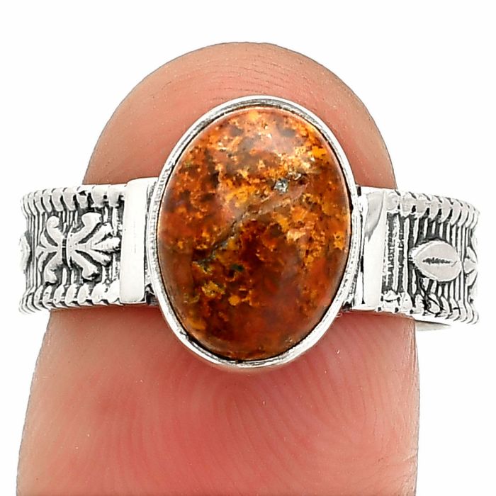Rare Cady Mountain Agate Ring size-8 SDR235607 R-1058, 8x11 mm