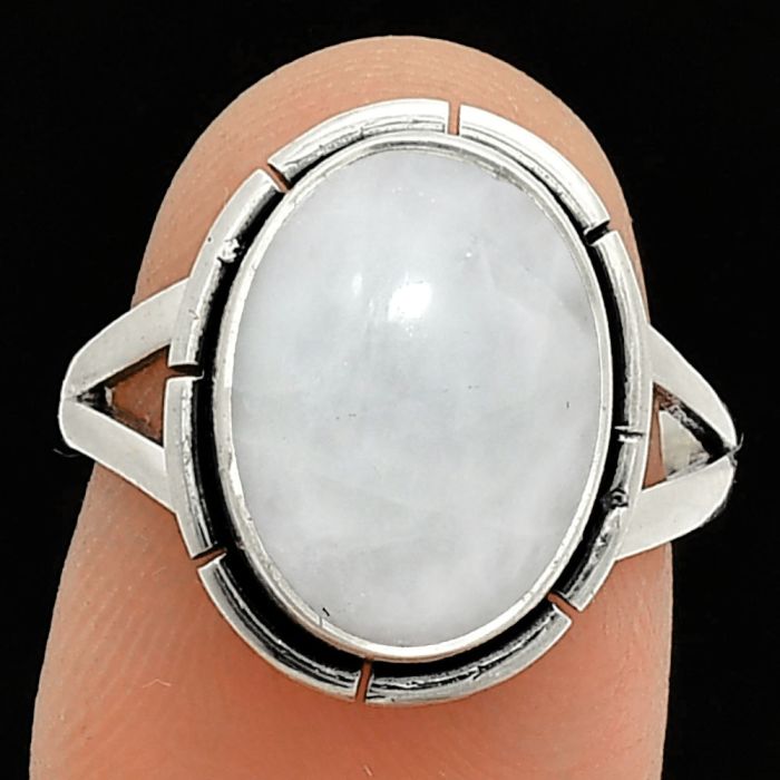 White Opal Ring size-7 SDR235883 R-1012, 10x14 mm