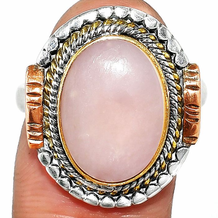 Pink Opal Ring size-9 SDR236413 R-1414, 11x15 mm