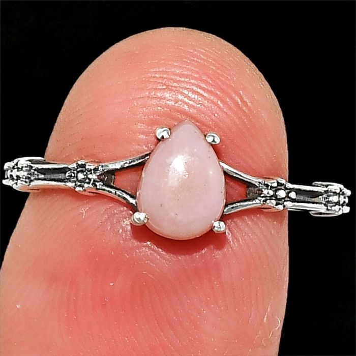 Pink Opal Ring size-8 SDR236651 R-1720, 5x7 mm