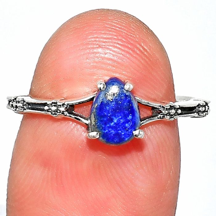 Lapis Lazuli Ring size-8 SDR236676 R-1720, 5x7 mm