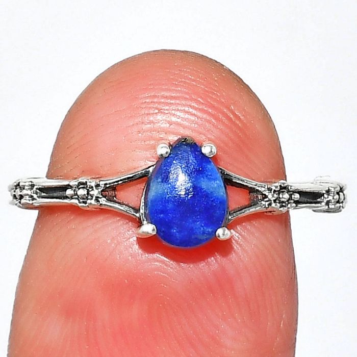 Lapis Lazuli Ring size-7.5 SDR236683 R-1720, 5x7 mm