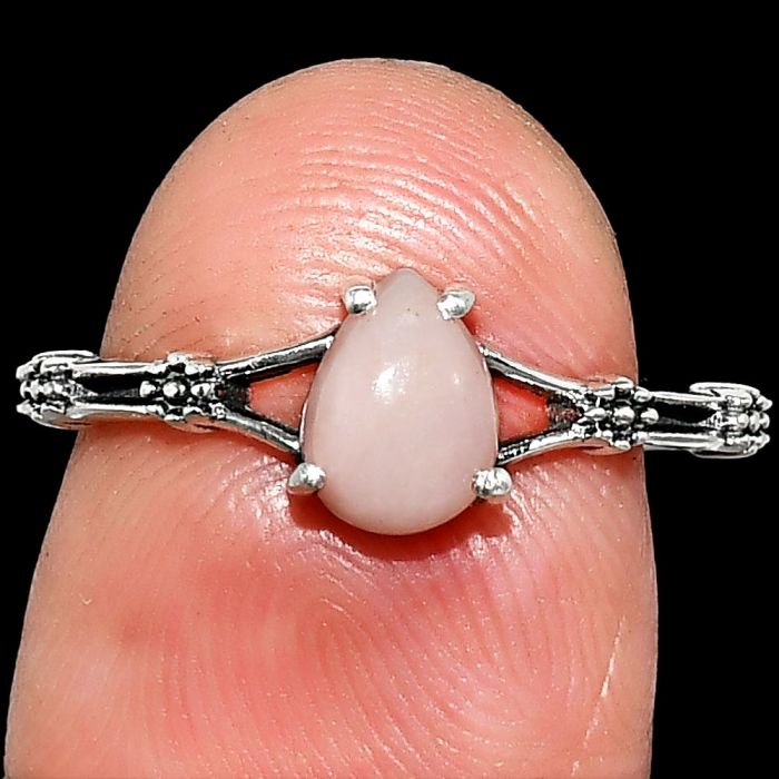 Pink Opal Ring size-7 SDR236685 R-1720, 5x7 mm