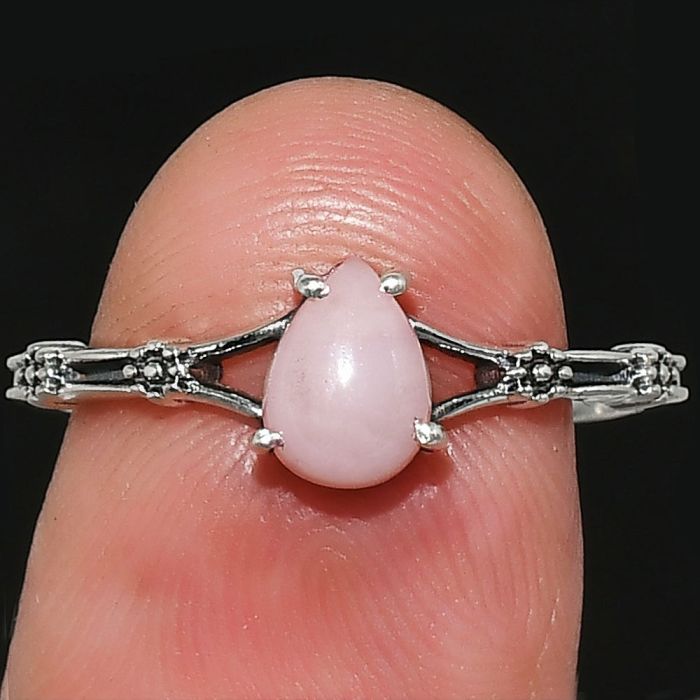 Pink Opal Ring size-8 SDR236686 R-1720, 5x7 mm