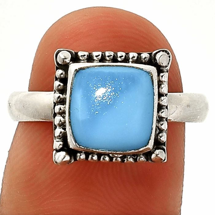 Owyhee Opal Ring size-7.5 SDR237256 R-1725, 8x8 mm