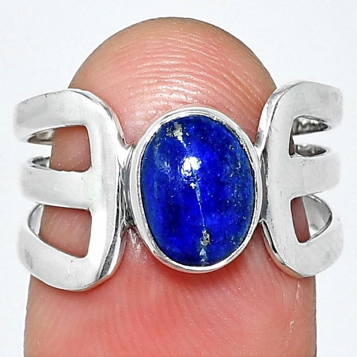 Lapis Lazuli Ring size-7 SDR237481 R-1162, 7x9 mm