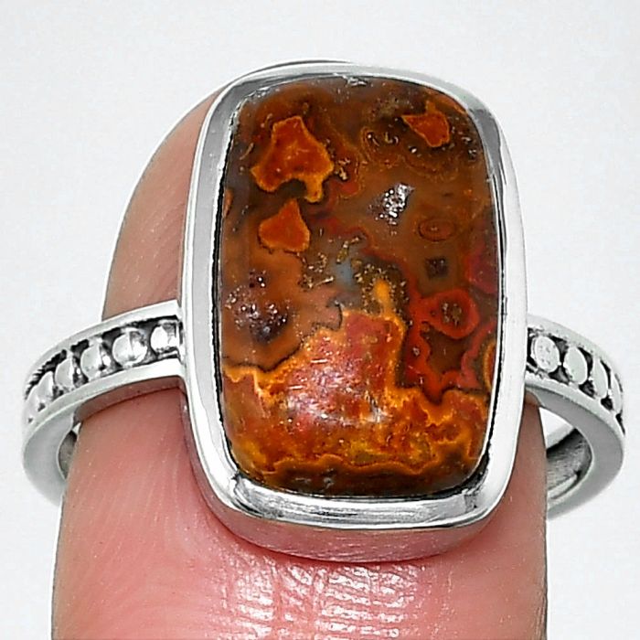 Rare Cady Mountain Agate Ring size-9 SDR237563 R-1060, 10x16 mm