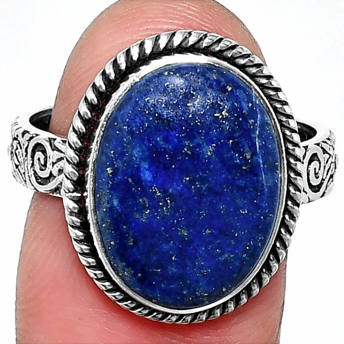Lapis Lazuli Ring size-9 SDR237636 R-1067, 12x16 mm