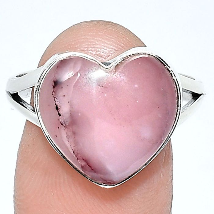 Heart - Guava Quartz Ring size-9.5 SDR238168 R-1073, 14x15 mm