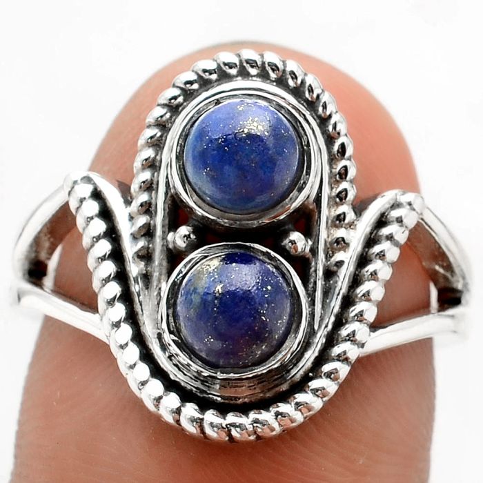 Natural Lapis - Afghanistan Ring size-7.5 SDR88878 R-1027, 5x5 mm