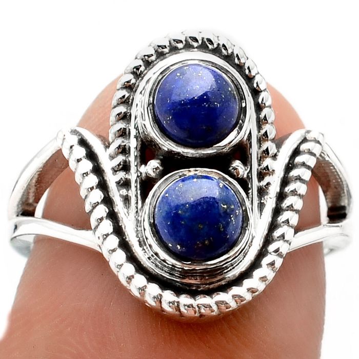 Natural Lapis - Afghanistan Ring size-7.5 SDR88890 R-1027, 5x5 mm