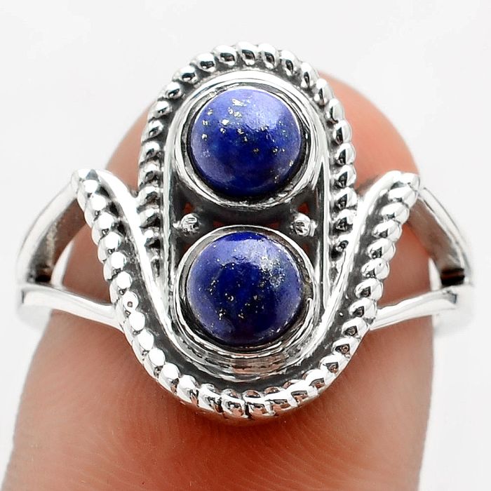 Natural Lapis - Afghanistan Ring size-8 SDR88895 R-1027, 5x5 mm