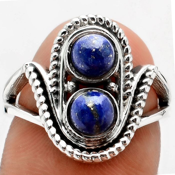 Natural Lapis - Afghanistan Ring size-6.5 SDR88905 R-1027, 5x5 mm