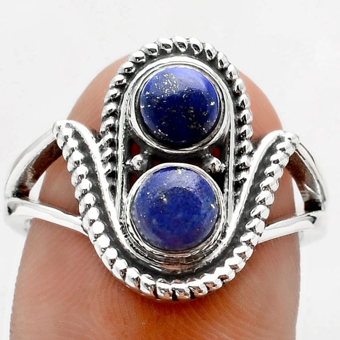 Natural Lapis - Afghanistan Ring size-8.5 SDR88908 R-1027, 5x5 mm