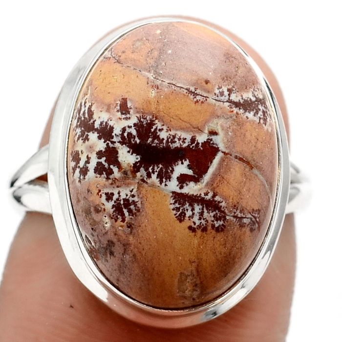 Natural Sonora Dendritic Ring size-6.5 SDR90840 R-1008, 13x18 mm