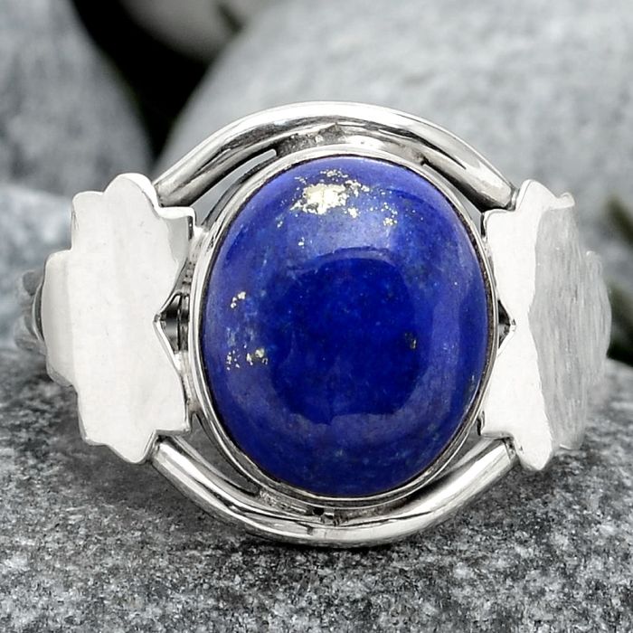 Natural Lapis - Afghanistan Ring size-8 SDR92953 R-1497, 10x12 mm