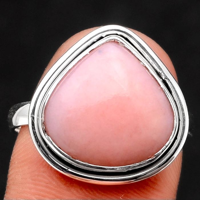 Natural Pink Opal - Australia Ring size-8.5 SDR98358 R-1156, 14x14 mm