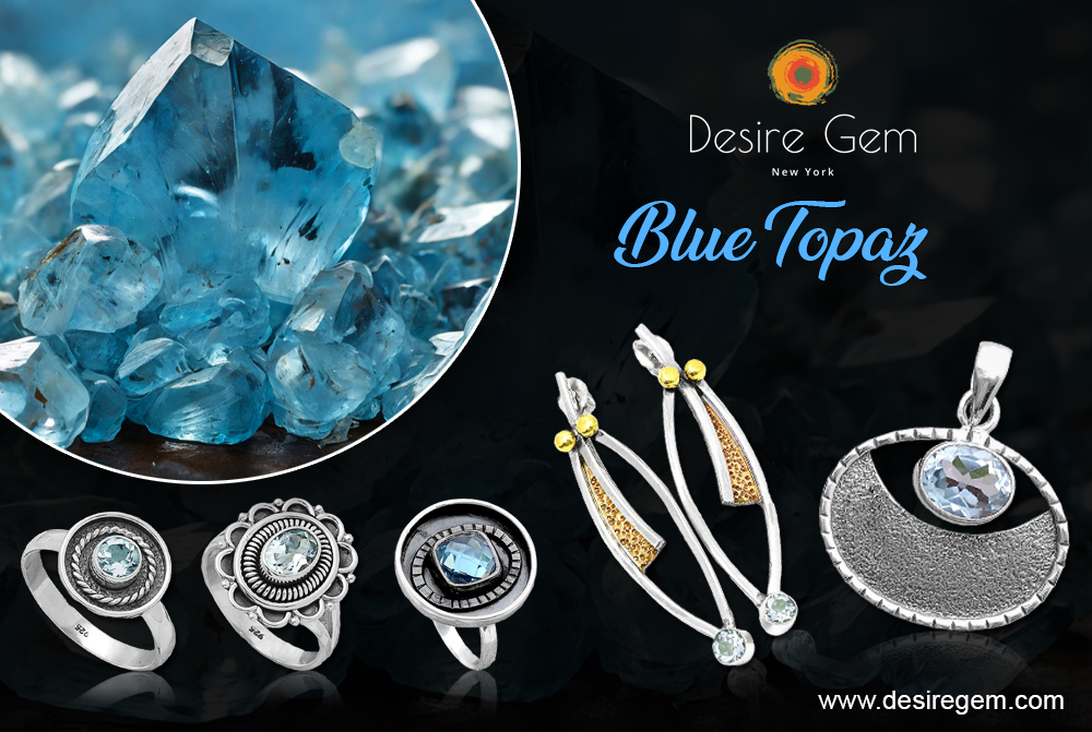 Desiregem’s Blue Topaz Sterling Silver Jewelry Collection