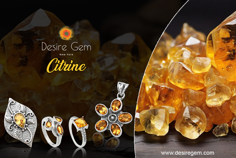 Desiregem Wholesale Citrine 925 Sterling Silver Jewelry Collection