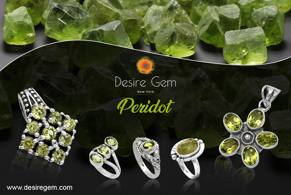 Captivating Natural Peridot Gemstone set in Handcrafted Jewelry