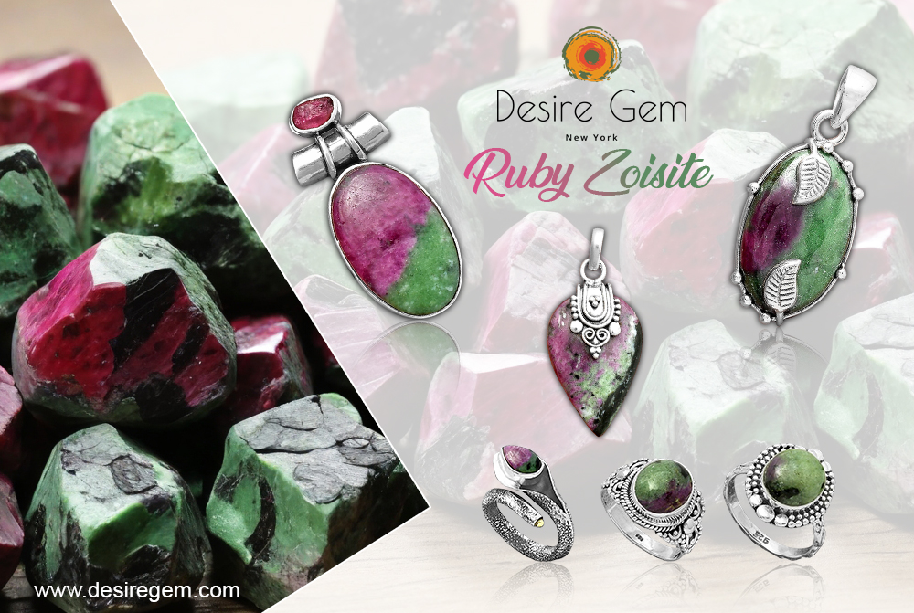 Exquisite Ruby Zoisite Sterling Silver Jewelry Collection by Desiregem - Handmade and Wholesale